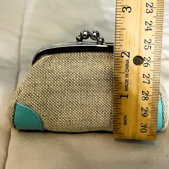 Rare Vtg Tiffany & Co Small Woven Kisslock Coin Purse - Picture 3 of 6